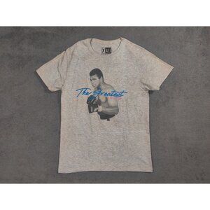 Muhammad Ali Shirt Adult Mens Medium Gray Blue The Greatest of All Time
